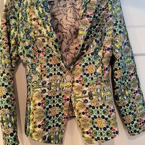 Sweet Single Button Boho Blazer